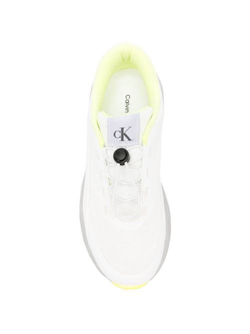 Sneakers bambino Calvin Klein bianche allacciate Calvin Klein Kids | V3X9833151903100